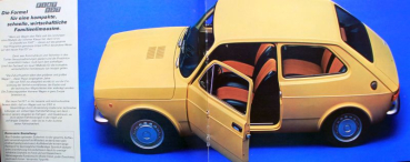 Fiat 127 Modelprogram 1972 Carbrochure (10177)